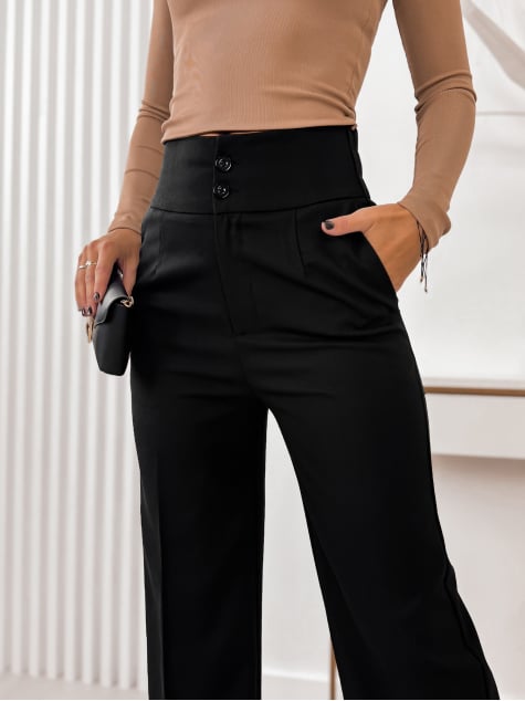 SPODNIE DESIO CZARNE