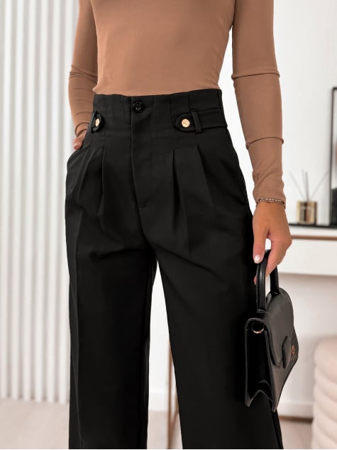 SPODNIE FABRIANA CZARNE