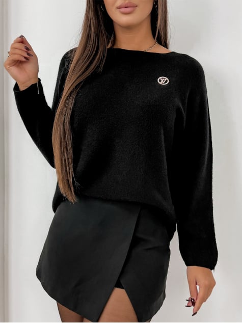 SWETER ARETA CZARNY