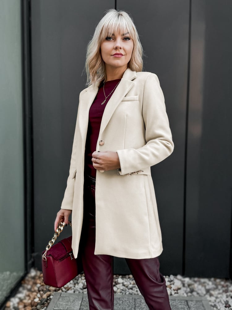 PŁASZCZ JAZMIN BEŻOWY