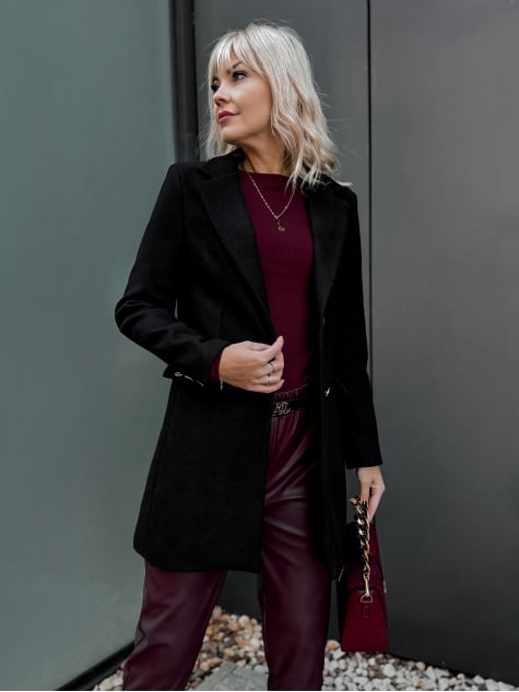 PŁASZCZ JAZMIN CZARNY