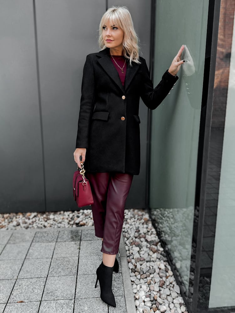 PŁASZCZ JAZMIN CZARNY