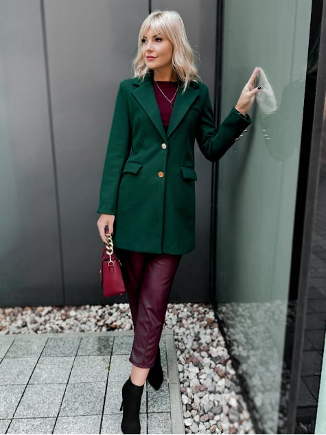 PŁASZCZ JAZMIN ZIELONY