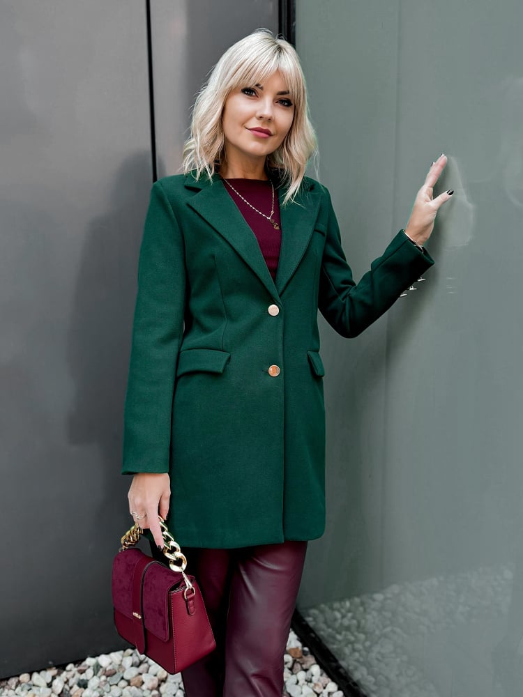 PŁASZCZ JAZMIN ZIELONY