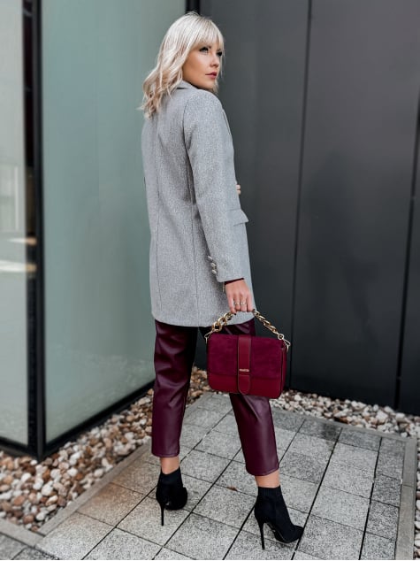 PŁASZCZ JAZMIN JASNOSZARY