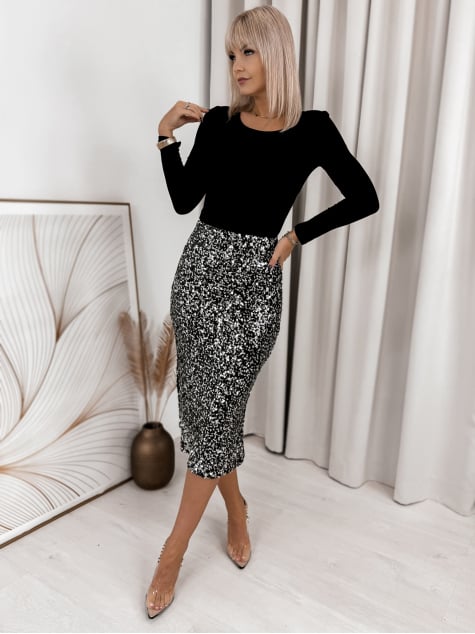 SPÓDNICA VISHNU SREBRNA