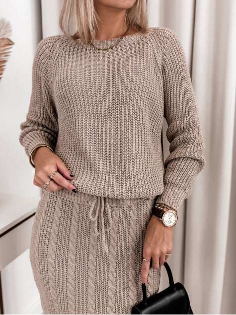 KOMPLET GOES CIEMNOBEŻOWY