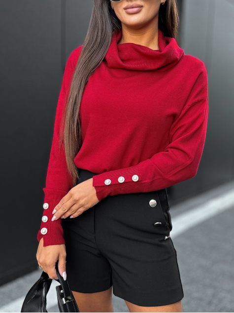 SWETER SINES CZERWONY
