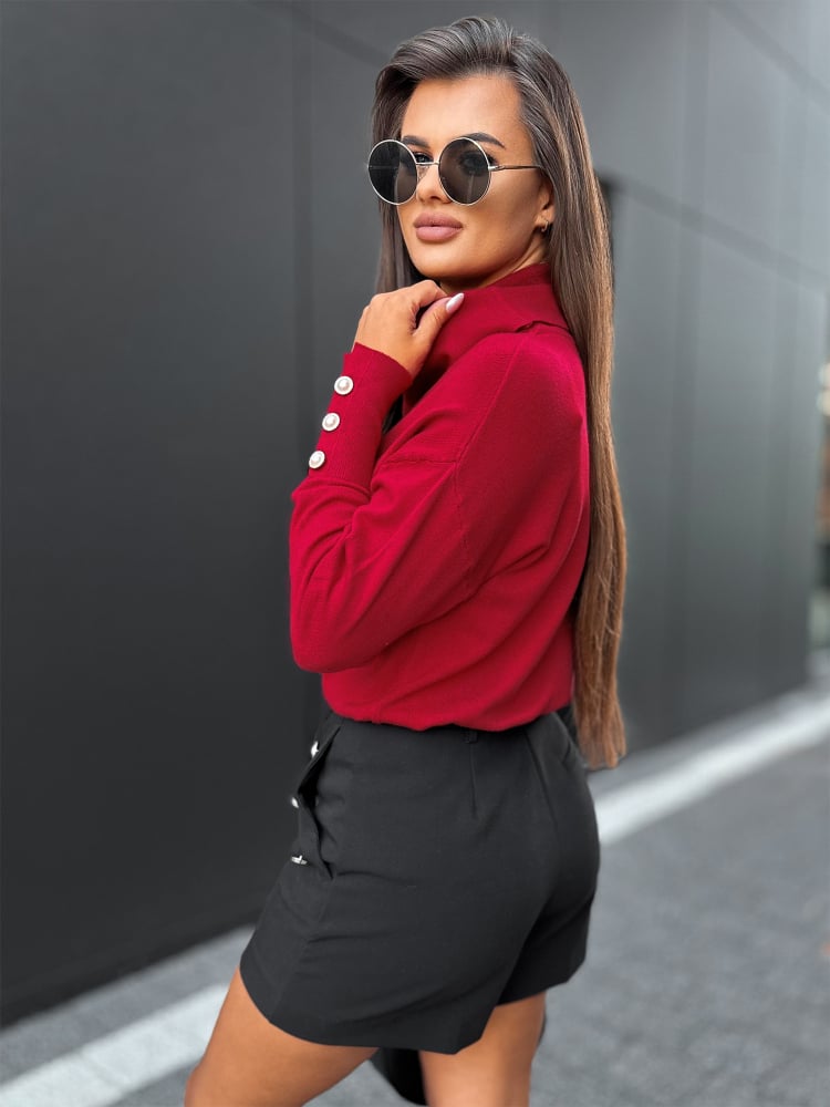 SWETER SINES CZERWONY