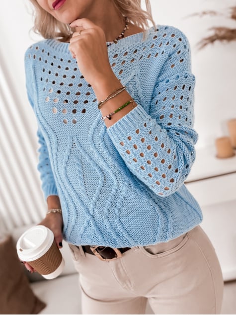 SWETER CHUCK BŁĘKITNY