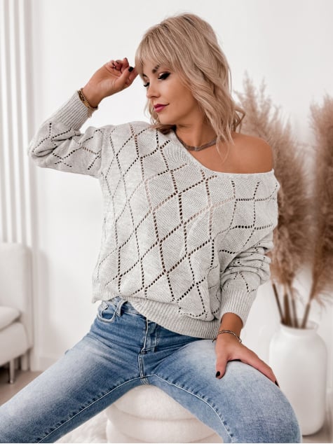 SWETER XADA JASNOSZARY