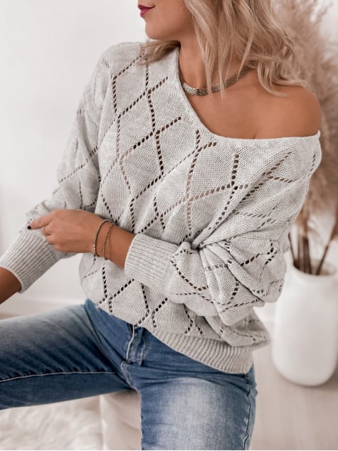 SWETER XADA JASNOSZARY