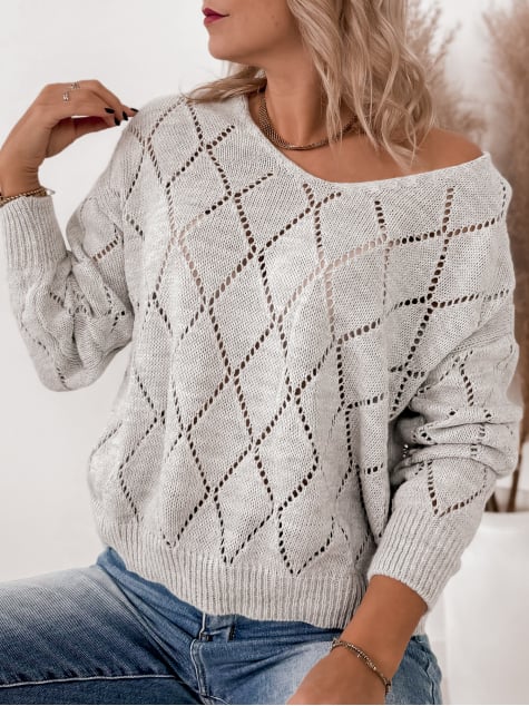 SWETER XADA JASNOSZARY