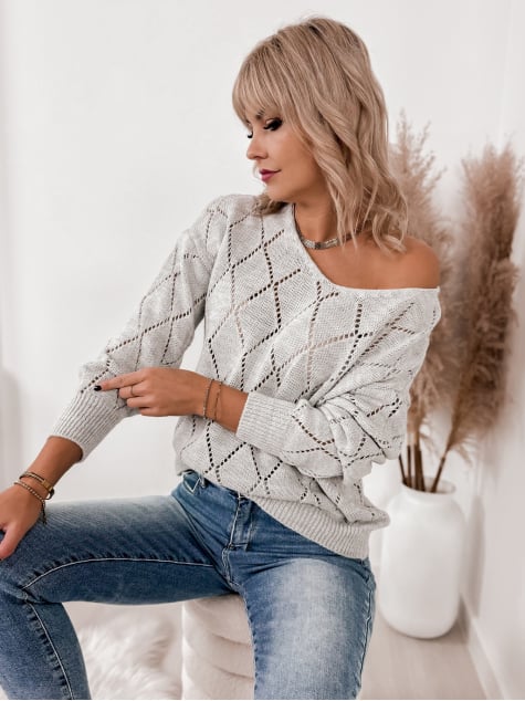 SWETER XADA JASNOSZARY