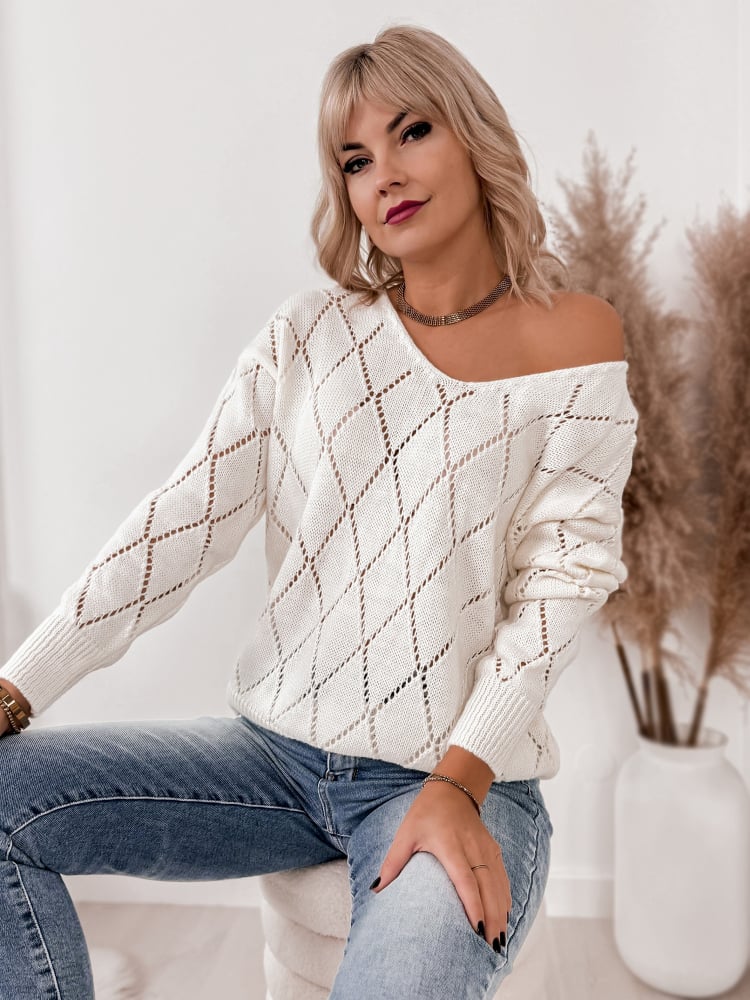 SWETER XADA ECRU