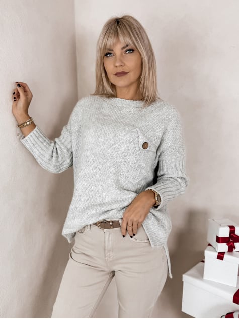 SWETER TONALA SZARY