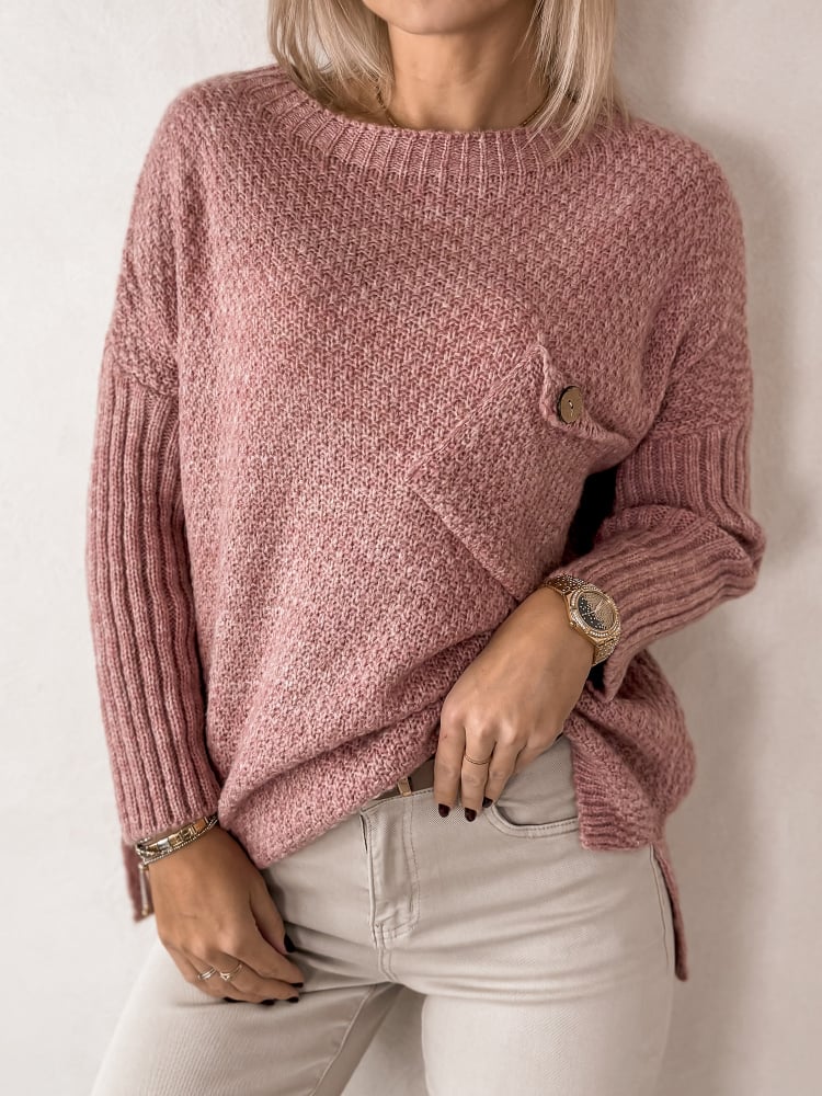 SWETER TONALA RÓŻOWY