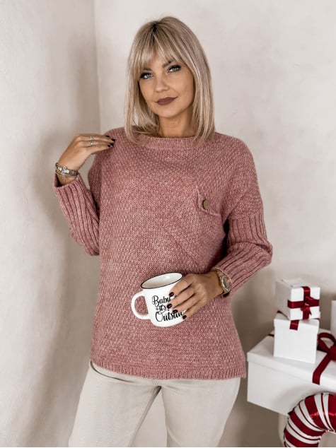 SWETER TONALA RÓŻOWY