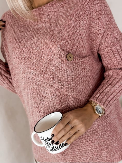 SWETER TONALA RÓŻOWY