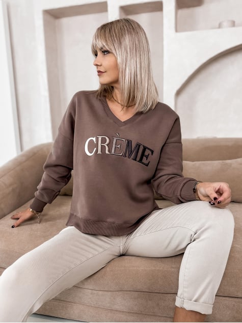 BLUZA CREME BRĄZOWA