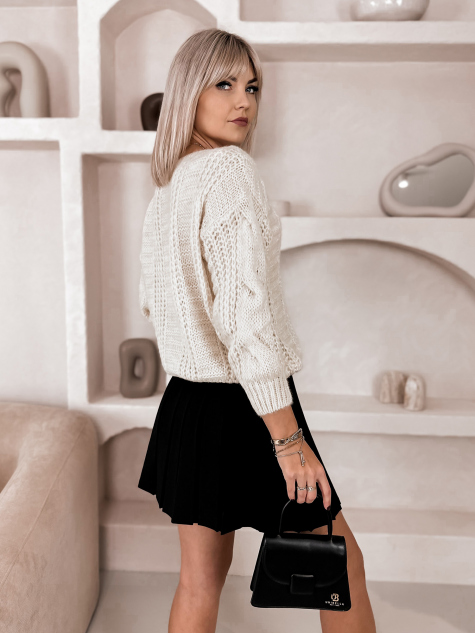 SWETER FLERS BEŻOWY