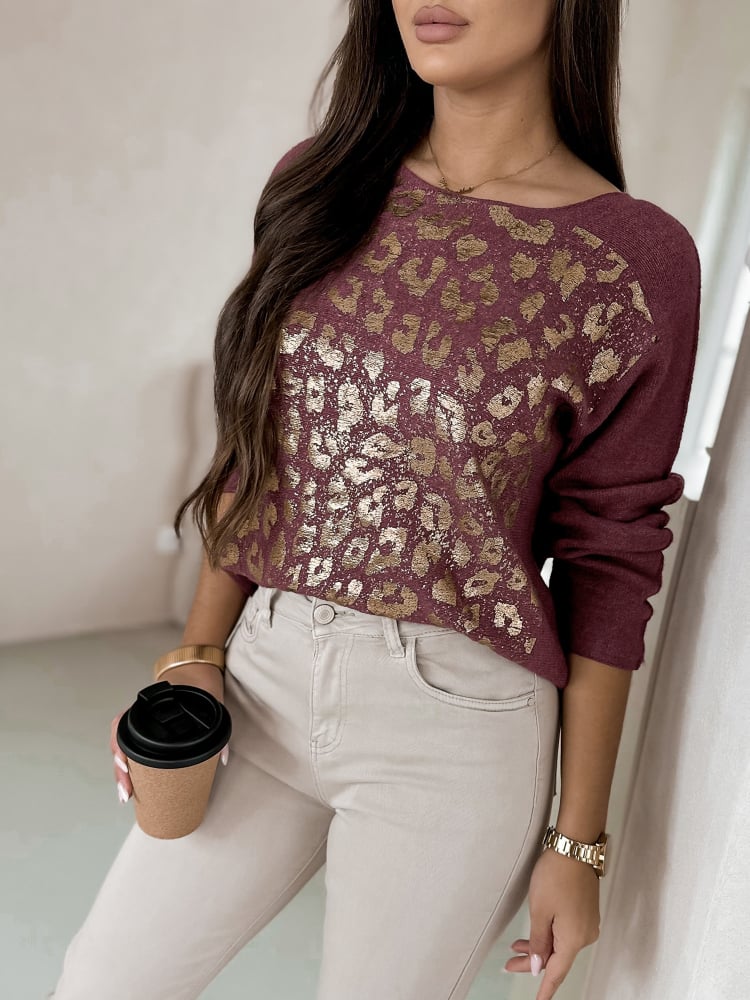 SWETER GUARDO FIOLETOWY