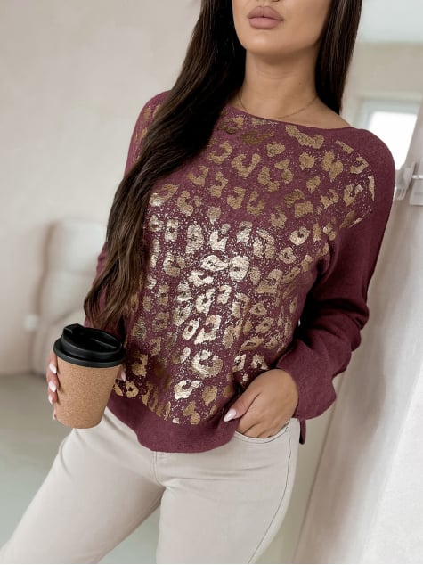 SWETER GUARDO FIOLETOWY