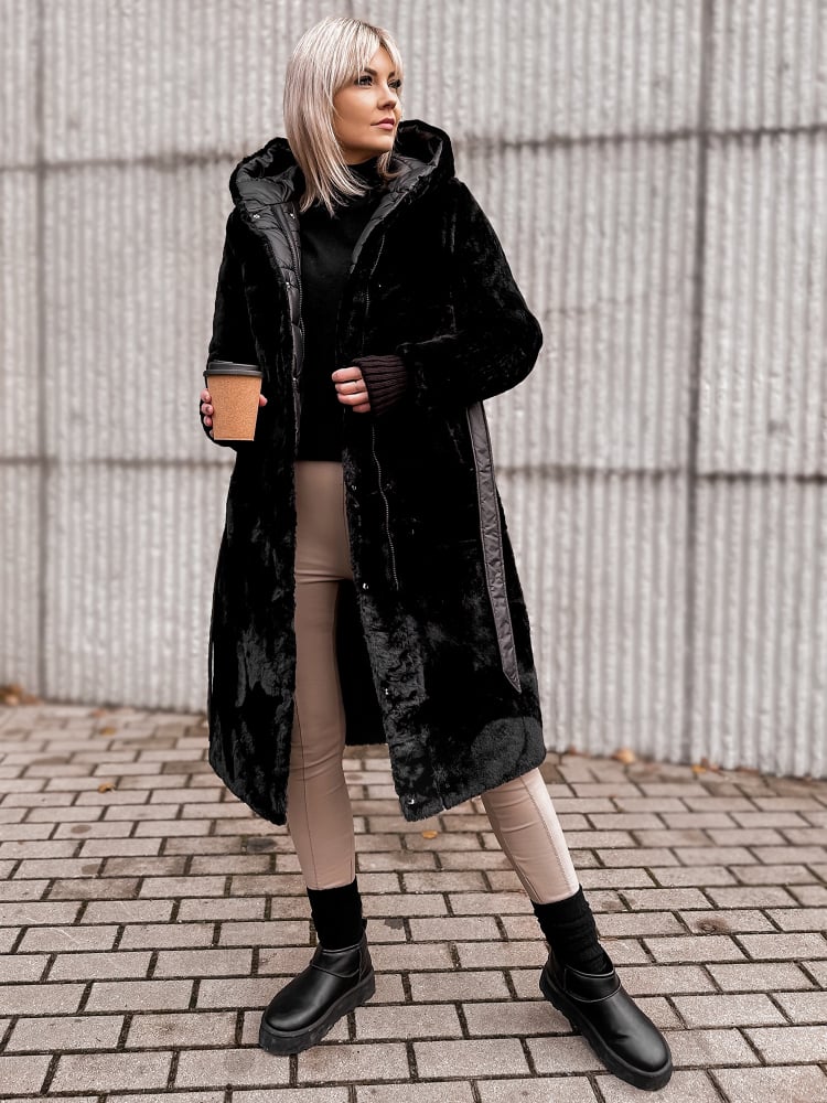 KURTKA DWUSTRONNA VAROLIA CZARNA