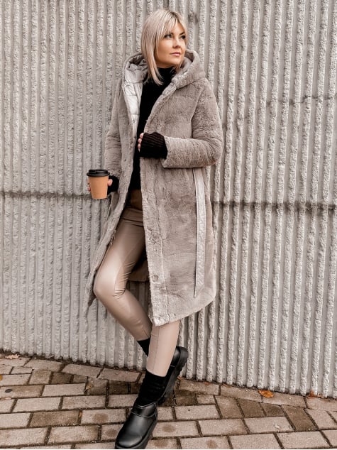 KURTKA DWUSTRONNA VAROLIA BEŻOWA