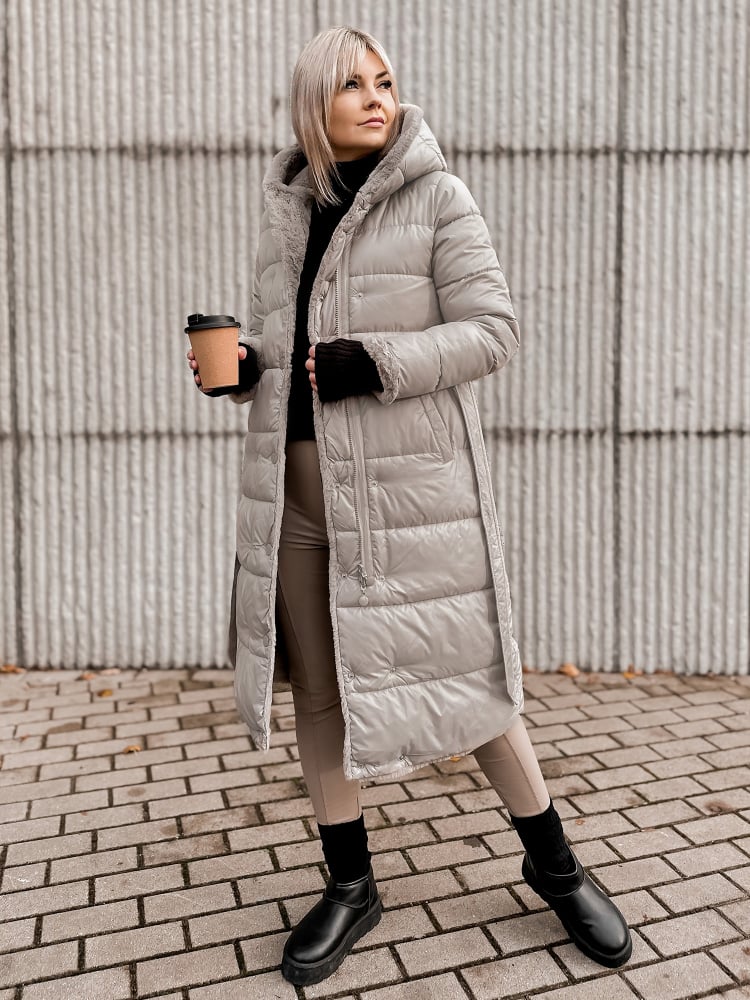 KURTKA DWUSTRONNA VAROLIA BEŻOWA