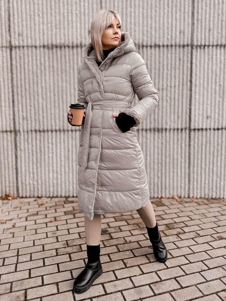 KURTKA DWUSTRONNA VAROLIA BEŻOWA