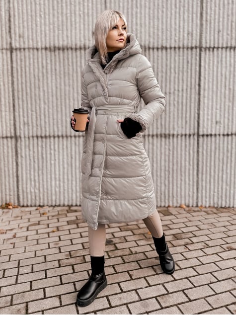 KURTKA DWUSTRONNA VAROLIA BEŻOWA