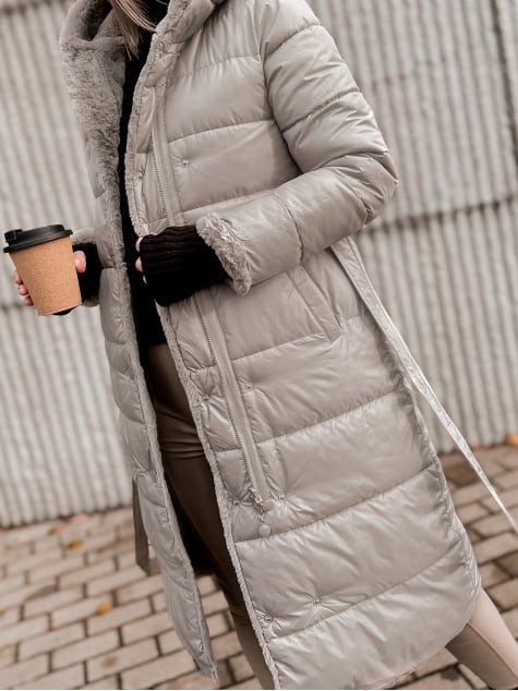 KURTKA DWUSTRONNA VAROLIA BEŻOWA