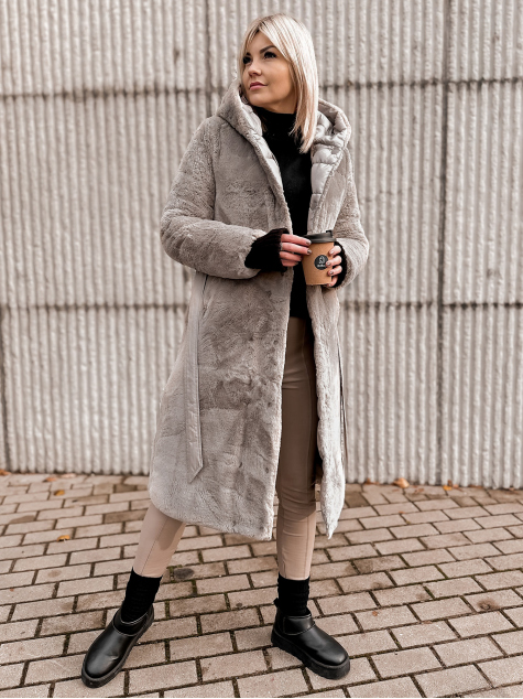 KURTKA DWUSTRONNA VAROLIA BEŻOWA