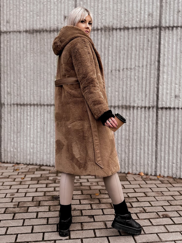 KURTKA DWUSTRONNA VAROLIA KARMELOWA