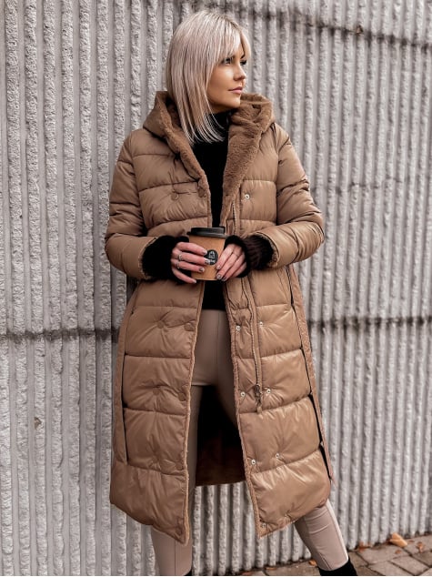 KURTKA DWUSTRONNA VAROLIA KARMELOWA