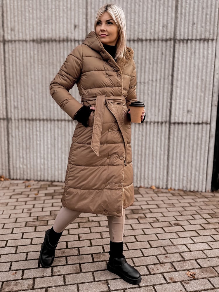 KURTKA DWUSTRONNA VAROLIA KARMELOWA