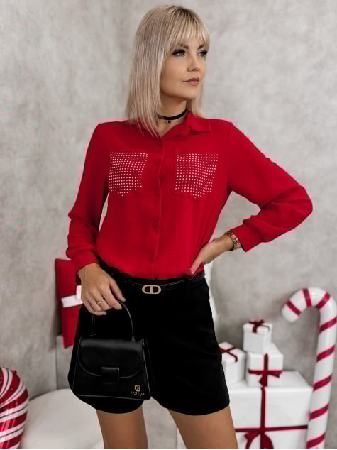 KOSZULA ROKAM CZERWONA