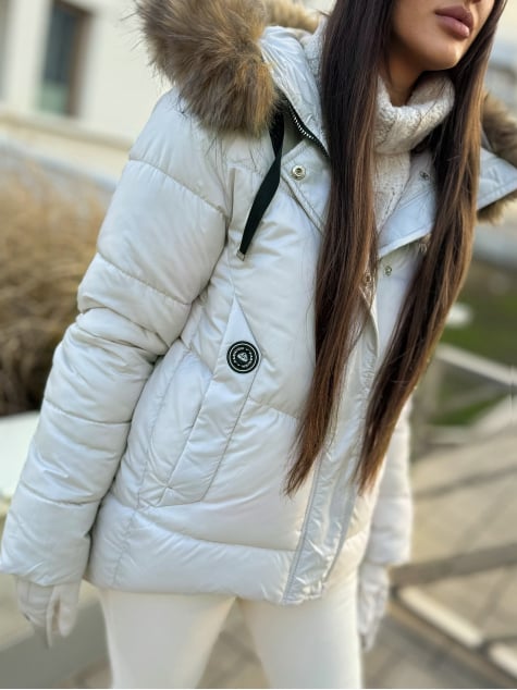 KURTKA AURELLY KREMOWA