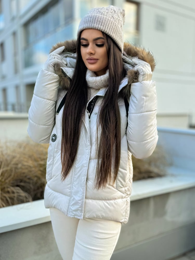 KURTKA AURELLY KREMOWA