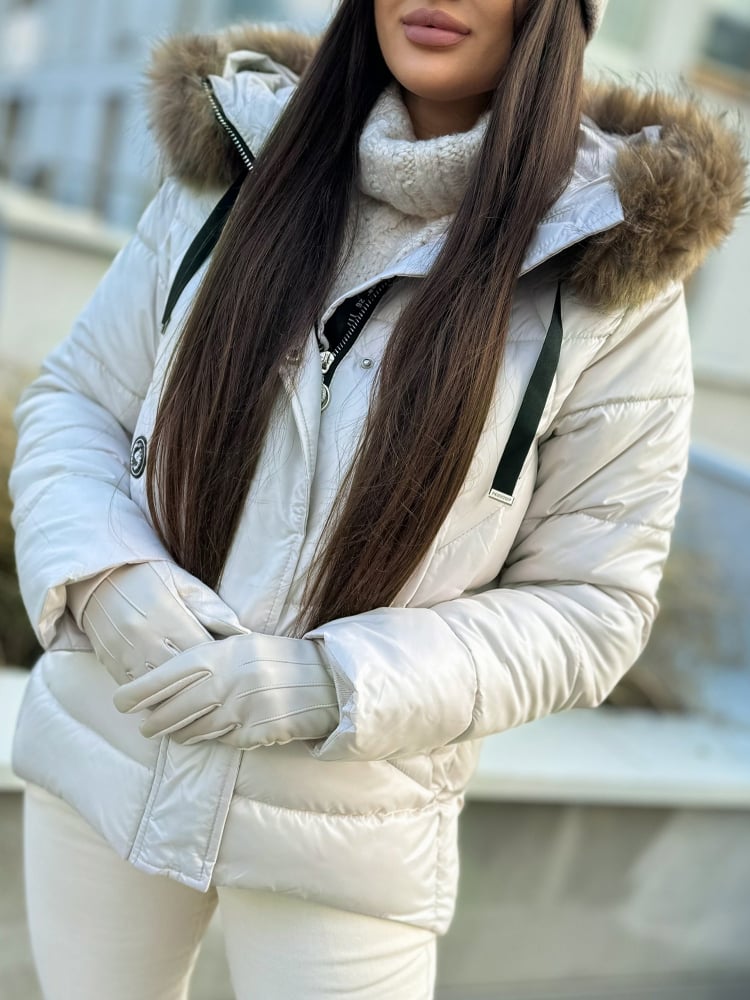 KURTKA AURELLY KREMOWA