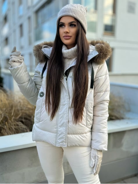 KURTKA AURELLY KREMOWA