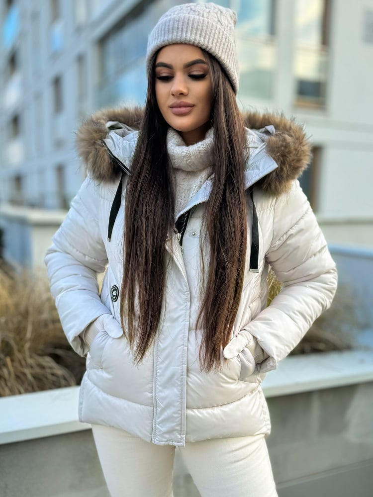 KURTKA AURELLY KREMOWA