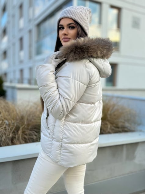 KURTKA AURELLY KREMOWA