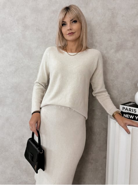 KOMPLET FANTIA BEŻOWY