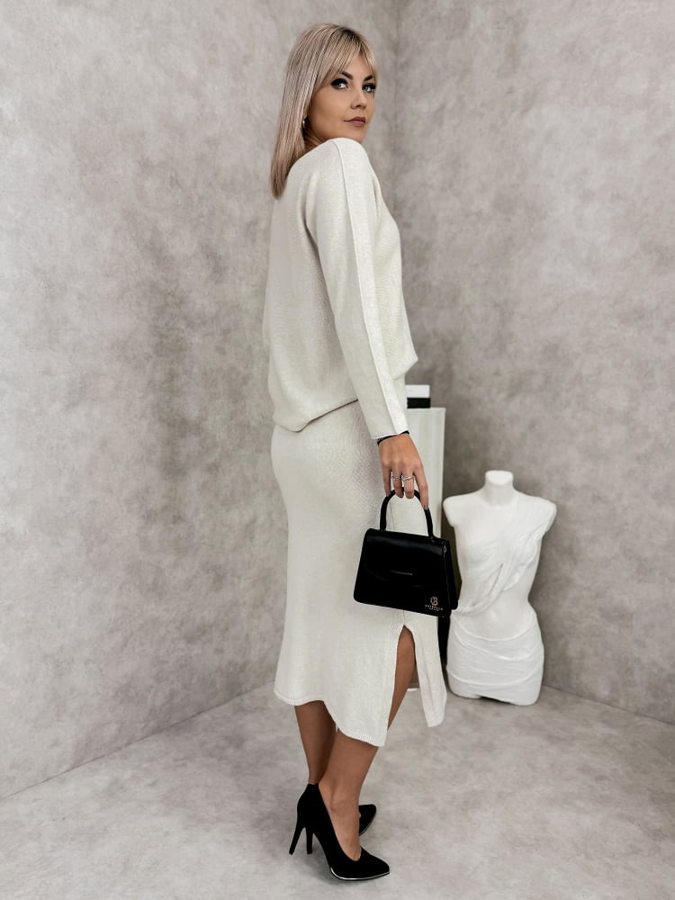 KOMPLET FANTIA BEŻOWY