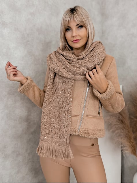 SZAL MOIRRA KARMELOWY