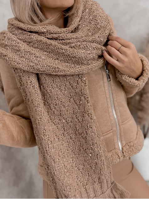 SZAL MOIRRA KARMELOWY