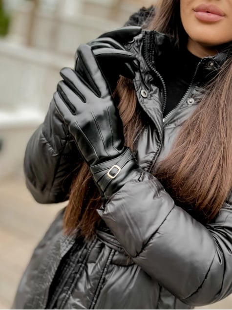 RĘKAWICZKI MEERINO CZARNE