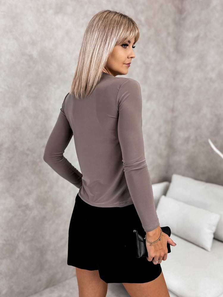 BLUZKA MAVELLA CIEMNOBEŻOWA